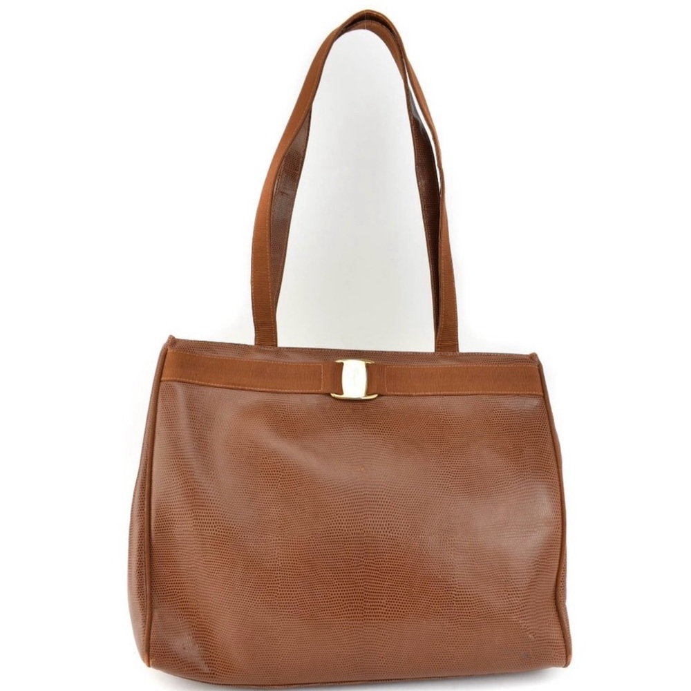 Authentic Salvatore Ferragamo Python Leather Tote!